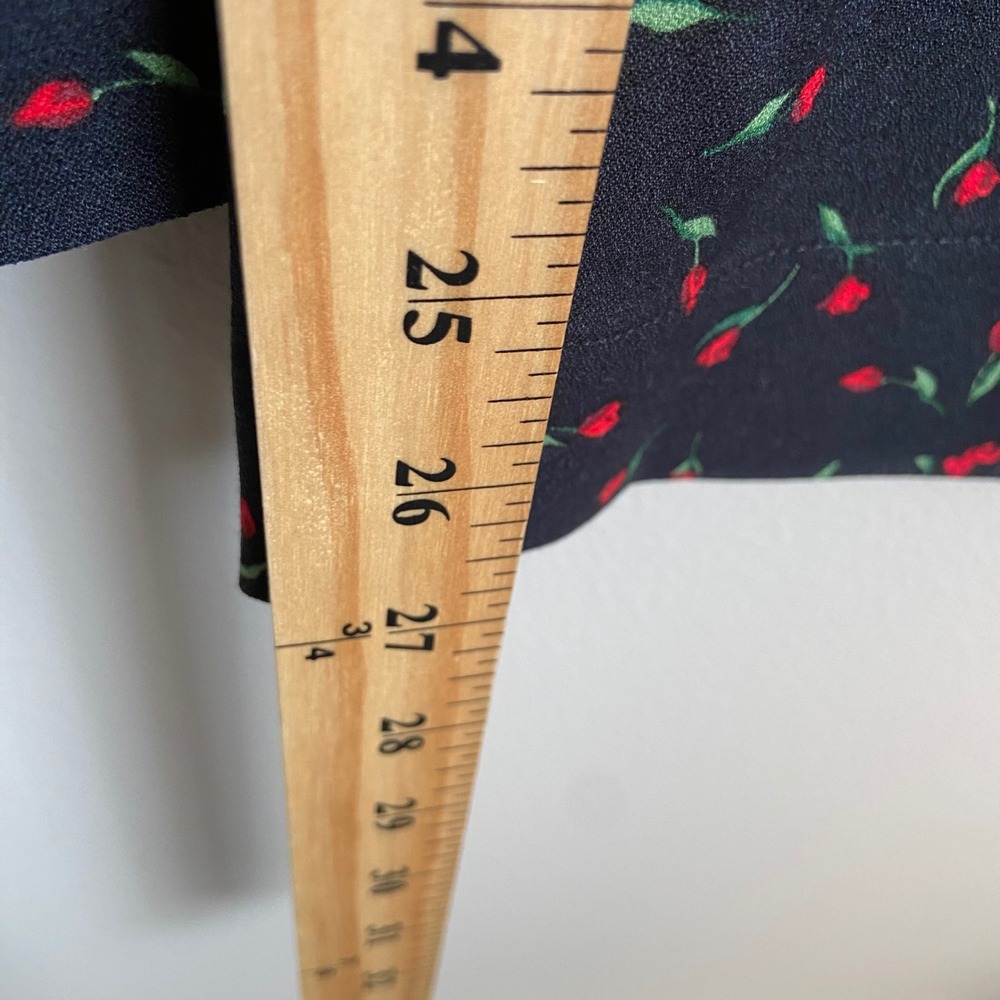 Rouje Paris Women's Floral Print Pants US‎ Size 2  Black Red - Picture 5 of 8